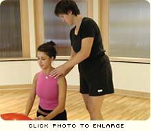 Swiss ball with Susan Knight
