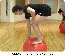 Swiss ball with Susan Knight